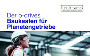 Flyer zum b-drives Baukasten für Planetengetriebe