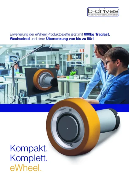 eWheel von b-drives mit 800 kg Traglast für FTS und AGVs