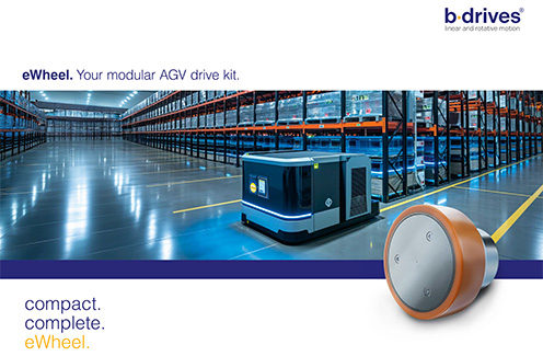 eWheel Radantriebssystem von b-drives für AGVs und AMRs