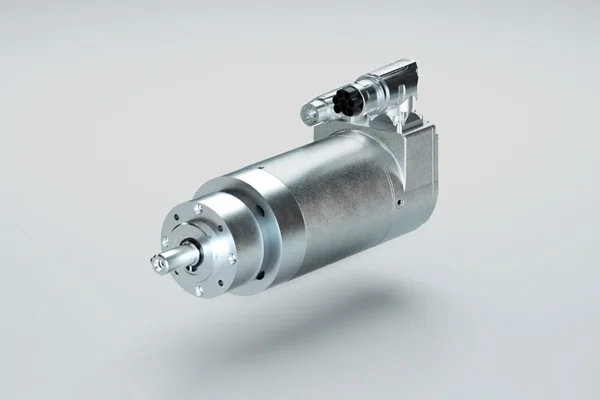 BLDC-Motor von b-drives mit integriertem Getriebe und Anschlussmodul